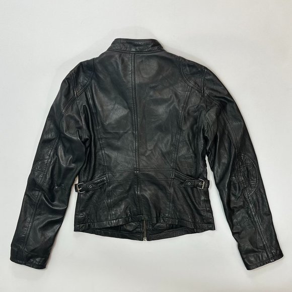 Bod & Christensen Vintage Leather Moto Jacket - Picture 2 of 14